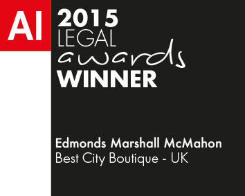 AI Legal Awards 2015 Winner, Best City Boutique UK